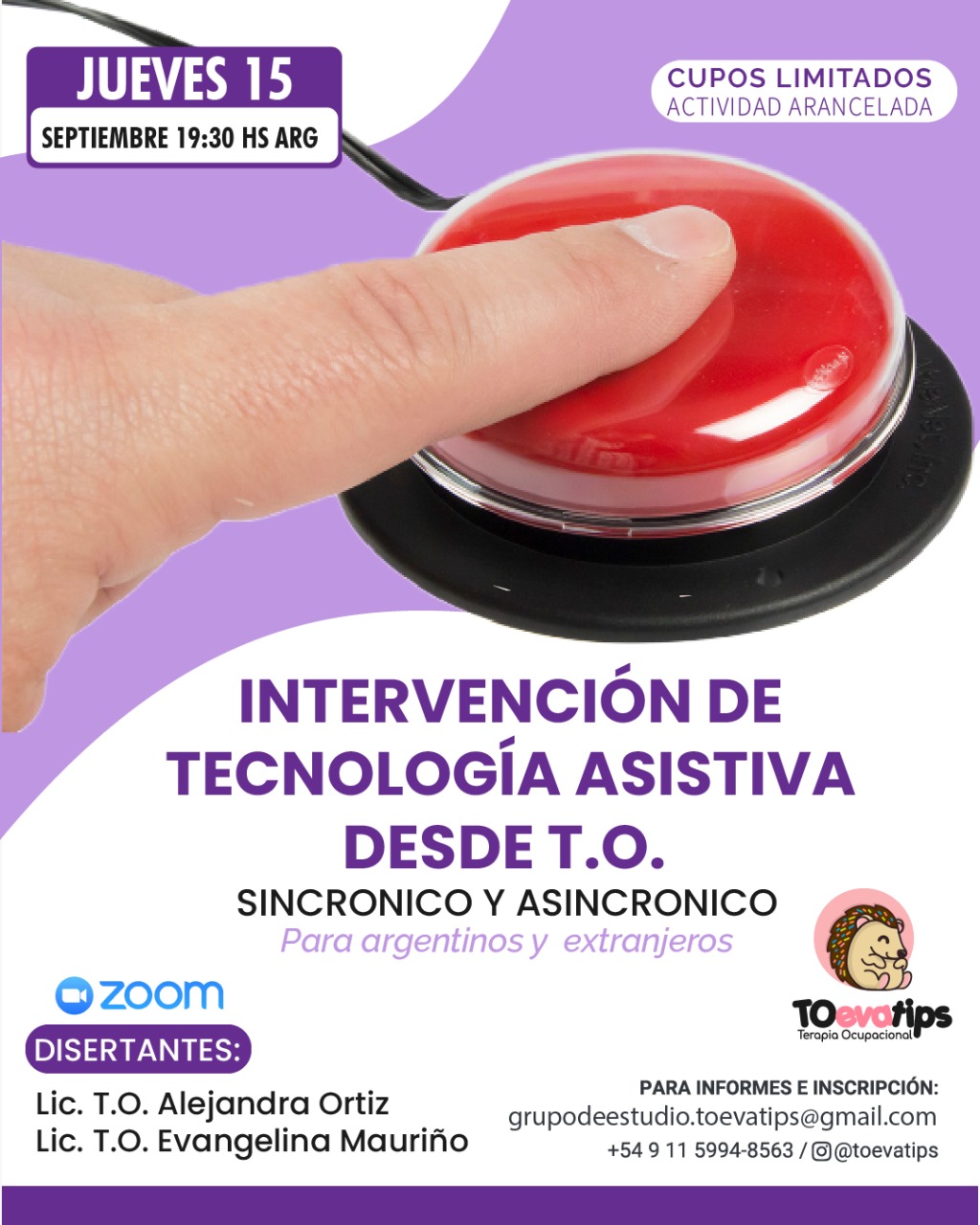 Tecnología asistiva intervención desde TO ( GRABACIÓN)
