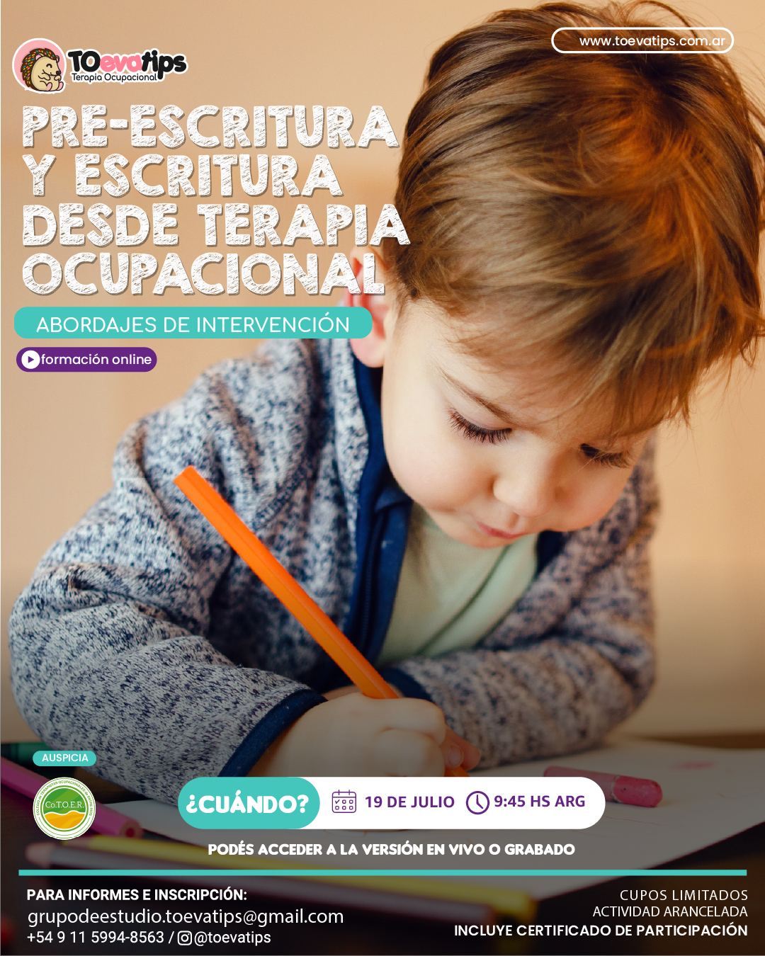 PRE-ESCRITURA Y ESCRITURA DESDE TERAPIA OCUPACIONAL