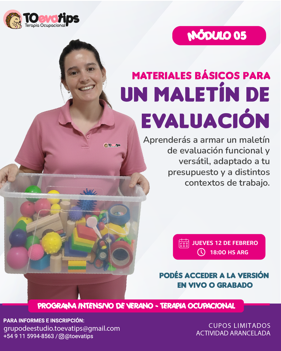 PROGRAMA INTENSIVO DE VERANO - MODULO 5: Materiales básicos para un maletín de evaluación